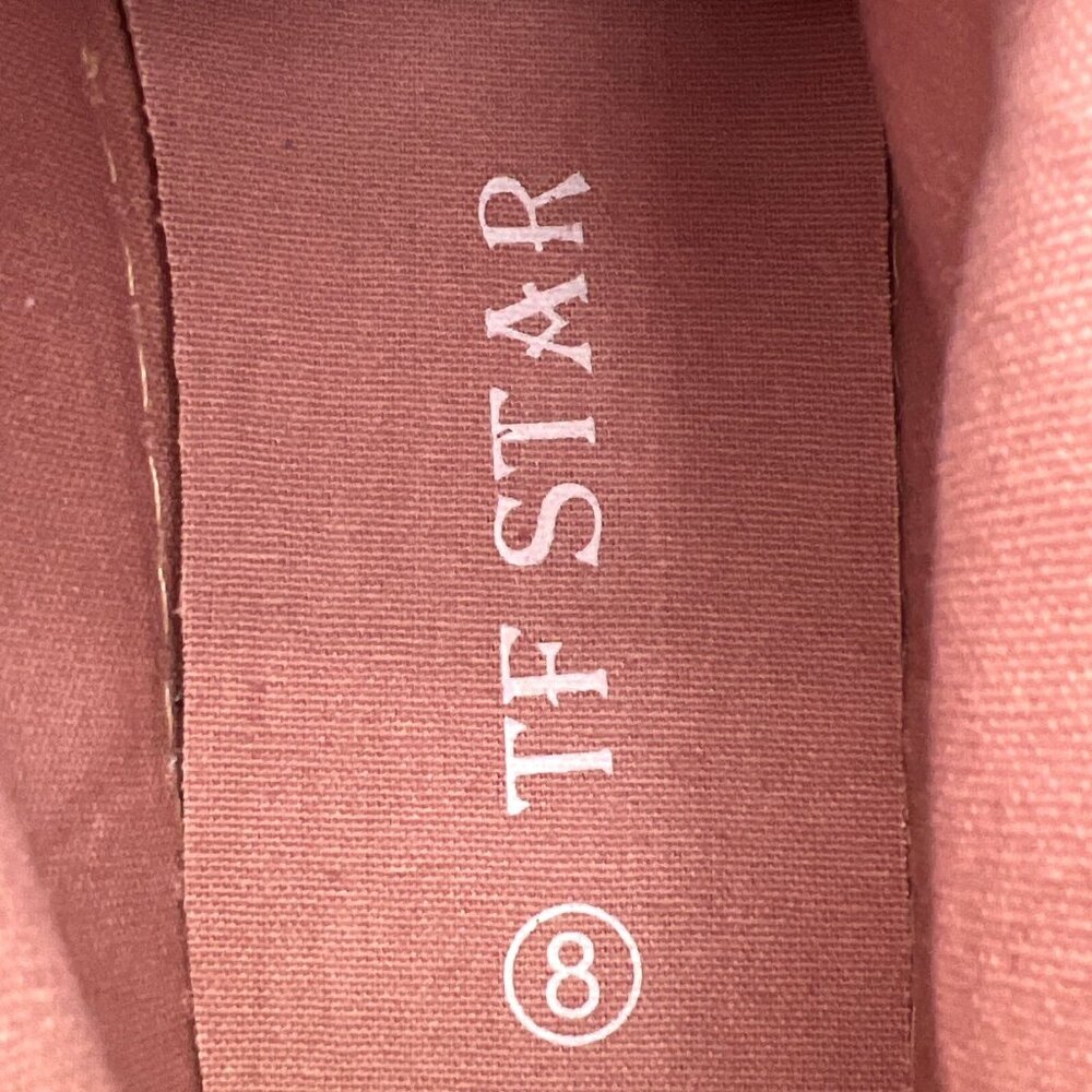 TF Star High Top Sneakers Womens Shoes Size 8 Pink Fashion Lace Up TF19046 New - Picture 10 of 10